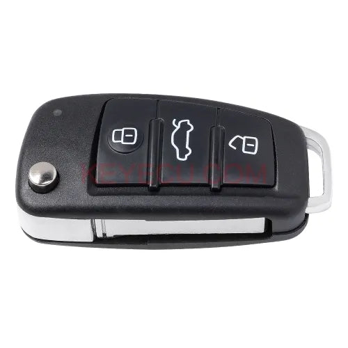 8P0 837 220 D , 8P0837220D Flip Remote Key Fob 3 Button 434MHz ID48 Chip for Audi A1 Q3 A3 TT S3 S1 2005-2014