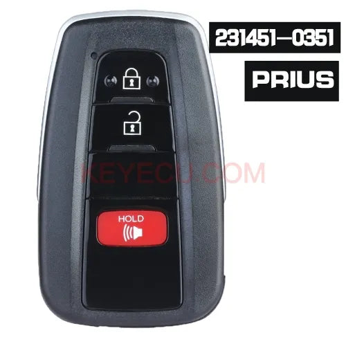 Board ID: 231451-0351 G for Toyota Prius 2016 2017 2018 2019 2020 2021 Smart Remote Keyless Car Key 314.3MHz FCC ID: HYQ14FBC , PN: 89904-47530