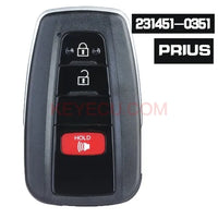 Thumbnail for Board ID: 231451-0351 G for Toyota Prius 2016 2017 2018 2019 2020 2021 Smart Remote Keyless Car Key 314.3MHz FCC ID: HYQ14FBC , PN: 89904-47530