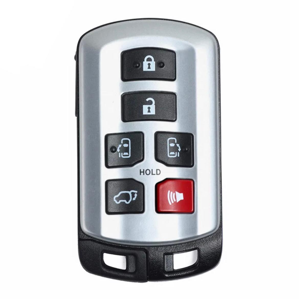 For Toyota Sienna 2011-2019 6 Button Remote Car Key Fob Shell Case