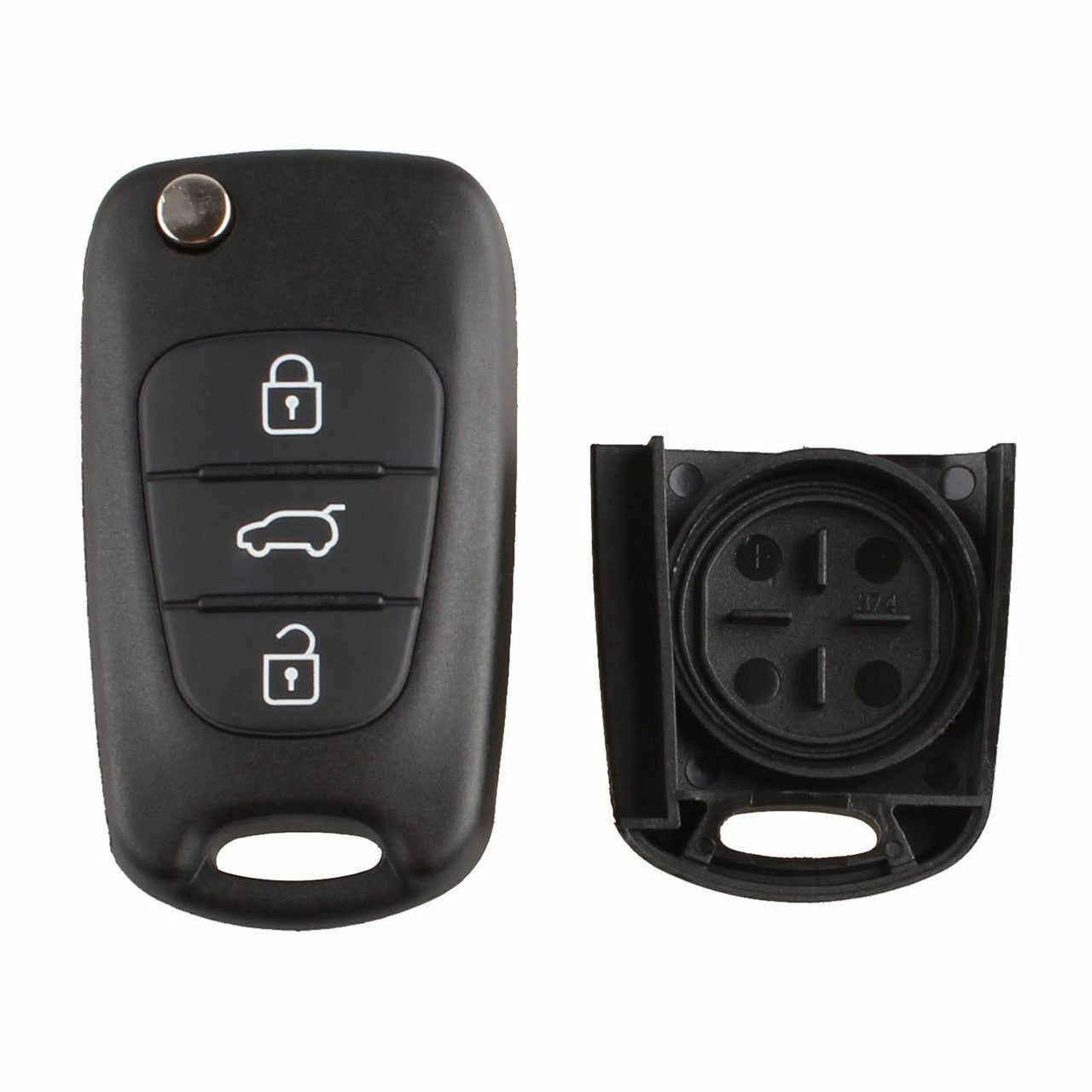 For Kia Ceed Picanto Sportage Hyundai I20 I30 IX35 3 Button Car Key Fob Shell Case