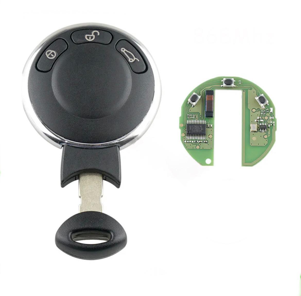 For BMW Mini Cooper 2007-2014 KR55WK49333 868MHz 3 Buttons Car Key Fob
