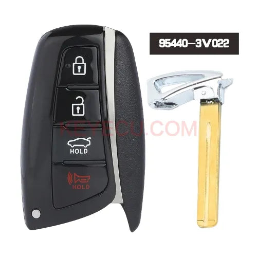 95440-3V022 Smart Remote Key 4 Button 433MHz Fob for Hyundai AZERA 2015 2016 2017, FCCID: SY5DHFNA433