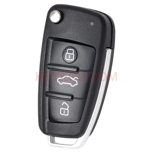 8P0 837 220 D , 8P0837220D Flip Remote Key Fob 3 Button 434MHz ID48 Chip for Audi A1 Q3 A3 TT S3 S1 2005-2014