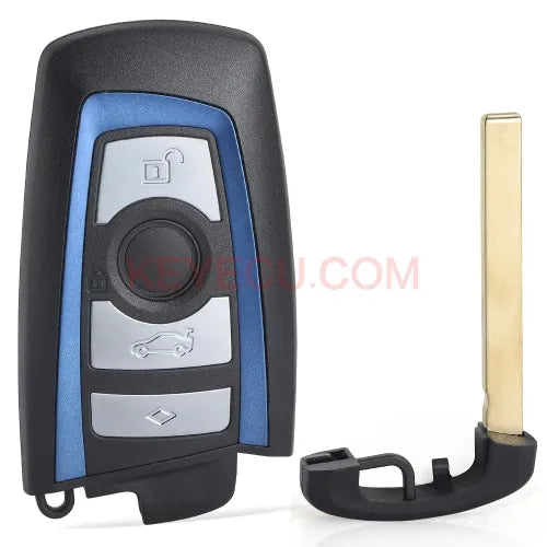 Blue YGOHUF5662, YGOHUF5767, YGOHUF5661 Smart Remote Key Fob 4 Button 315MHz/433MHZ/868MHZ PCF7953 / PCF7945 for BMW F Chassis FEM / BDC CAS4 CAS4+