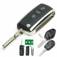 Thumbnail for For BMW 1995-2005 HU58 433MHz Modified as Bentley 3 Button Flip Remote Car Key Fob