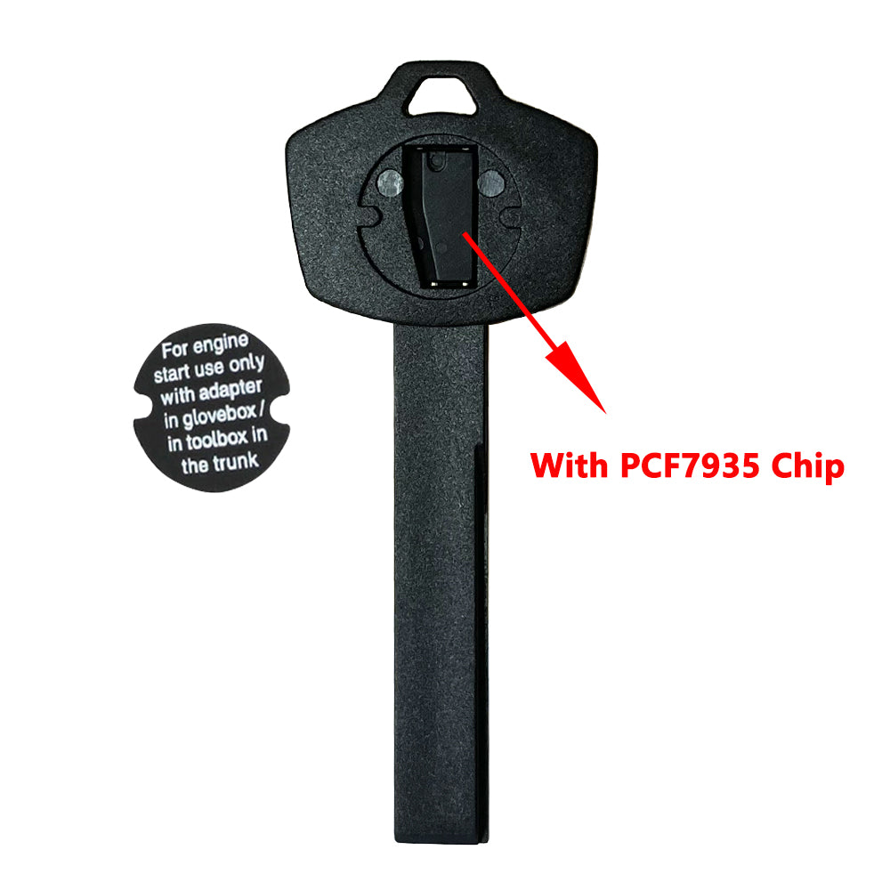 For BMW X5 X6 E90 E92 E93 E60 ID44 PCF7935 Valet Plastic Emergency Key