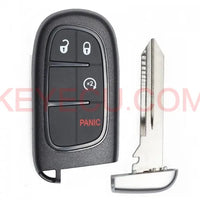 Thumbnail for Remote Smart Key Fob Shell Case 4 Button Pad Cover for Jeep Cherokee Ram GQ4-54T