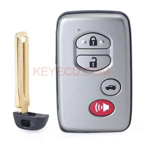 Board ID: 0140 Smart Remote Key 4 Button FSK 314MHz for Toyota Prius IQ Vitz Ractis Corolla Wich Aqua 2009-2020 , P/N: 89904-06041 / 89904-33181