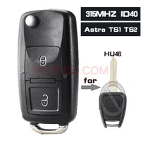 Thumbnail for Upgarde Flip Remote Key 315MHz ID40 Chip for Holden Astra TS1 TS2 1998-2003 HU46 Blade