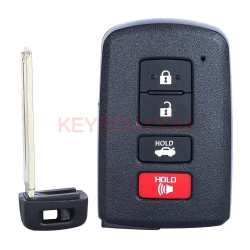 Board ID: 281451-0020 G Smart Remote Key 2+1 Button Fob 314.3MHz for Toyota Avalon Camry Corolla 2015-2019 FCCID: HYQ14FBA