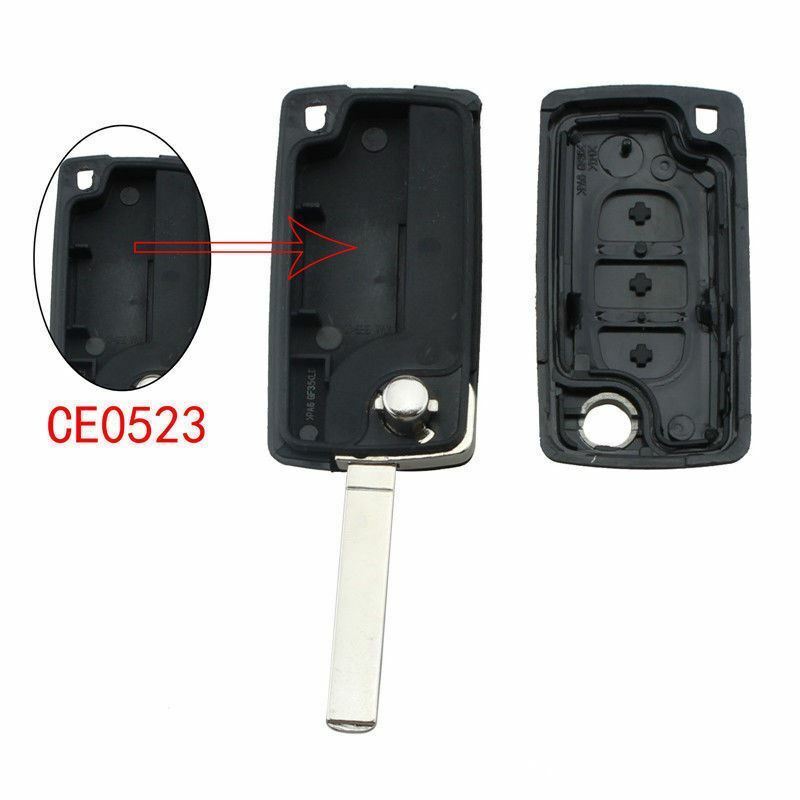 For Citroen Peugeot 3 Button VA2 Car Key Shell Case