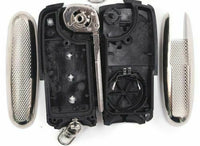 Thumbnail for For Bentley Continental GT GTC 2004-2016 3 Button Folding Remote Car Key Shell