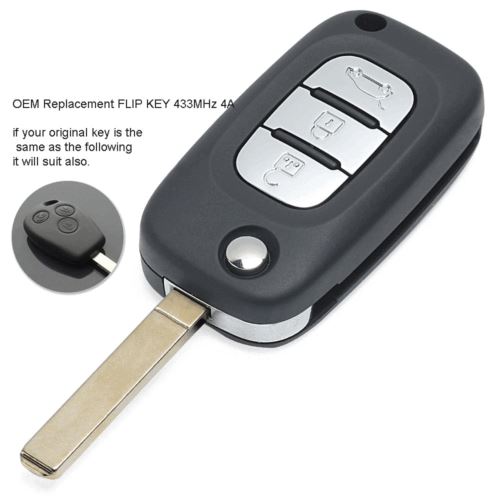 Fits Mercedes Benz Smart Fortwo 453 Forfour 2015-2017 433MHz Car Key Fob