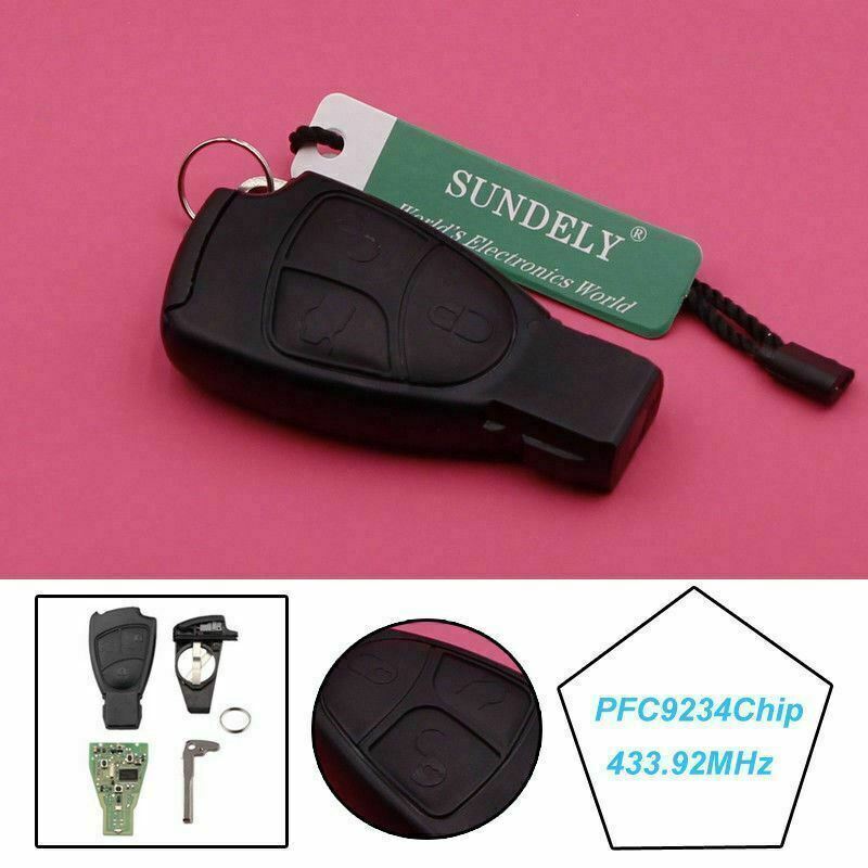 Fits Mercedes S Class 1999-2006 PFC9234 433.92Mhz 3 Button Car Key Fob