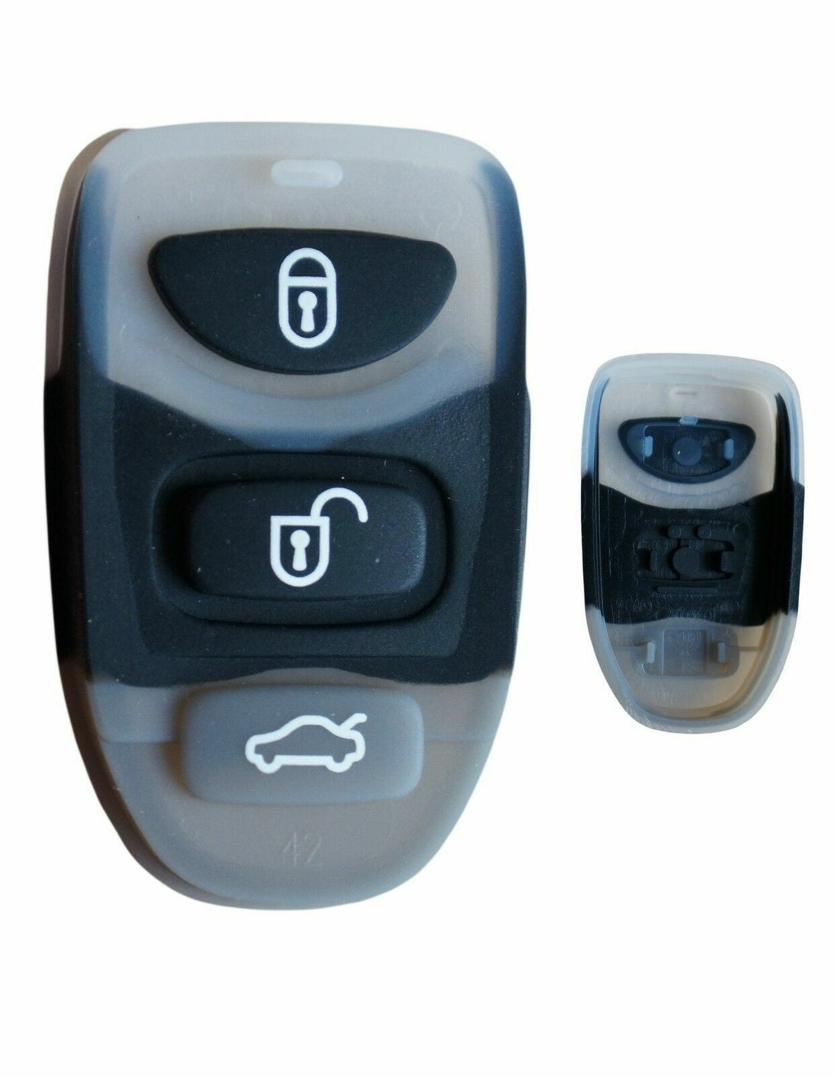 Rubber button pad for Kia Sportage Cerato Spectra 3 button remote alarm key fob