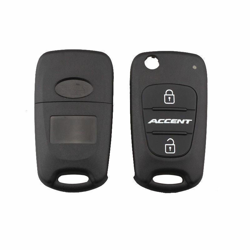 For Hyundai Accent 3 Button Car Key Fob Shell Case