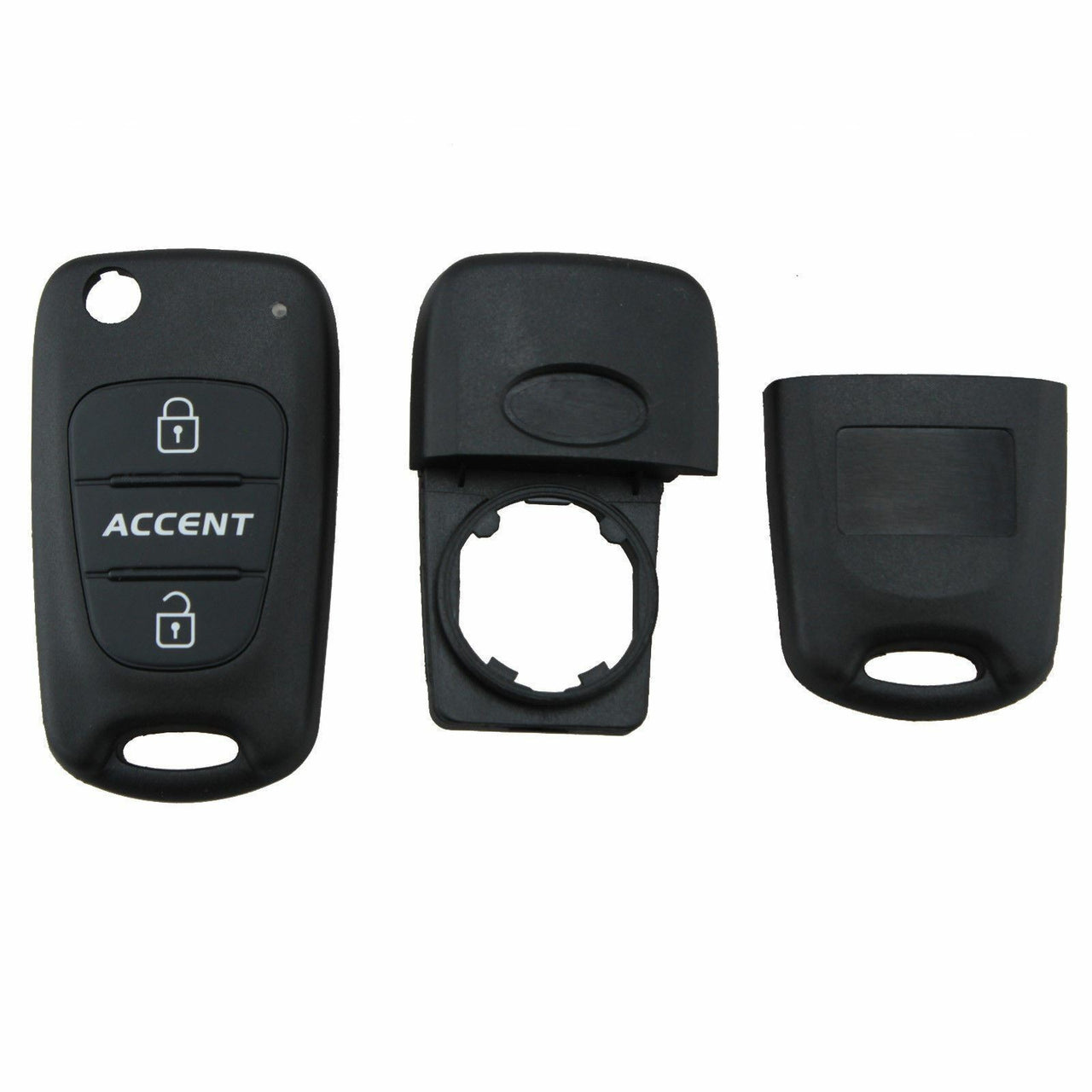 For Hyundai Accent 3 Button Car Key Fob Shell Case