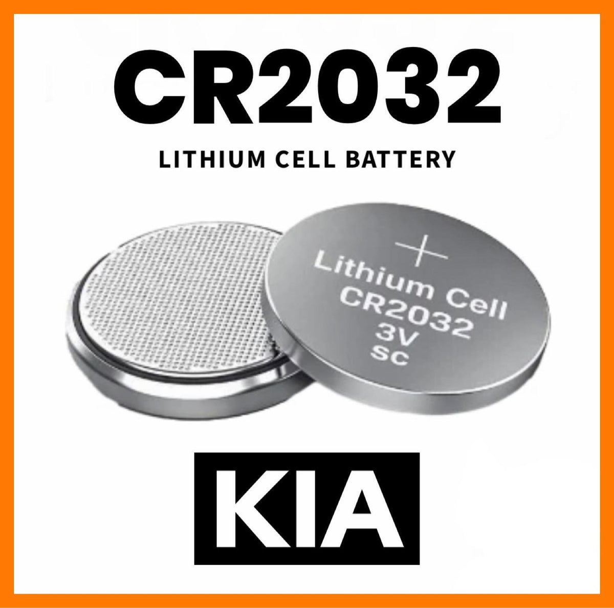 Car Key Fob CR2032 Coin Battery Fits KIA Sportage Niro Sorento Ceed Soul X2